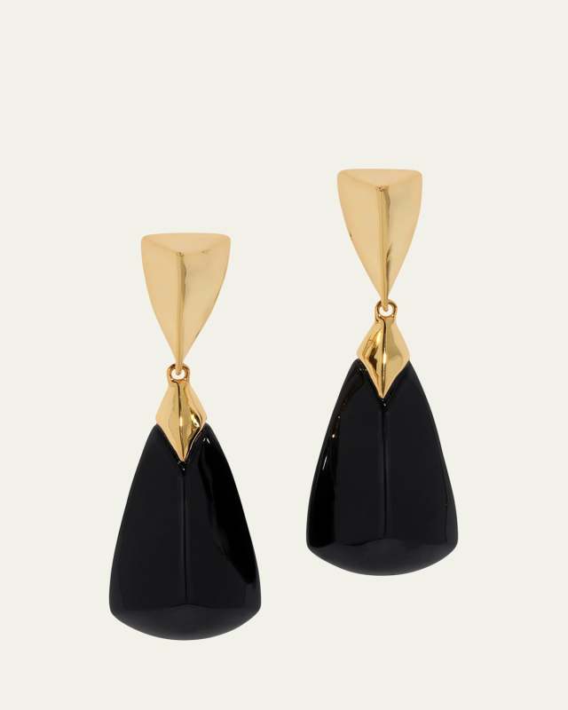 Luminous Lucite Armor Drop Earrings